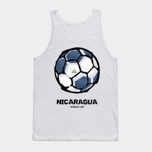 Nicaragua Football Country Flag Tank Top